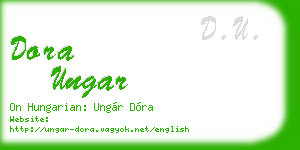 dora ungar business card